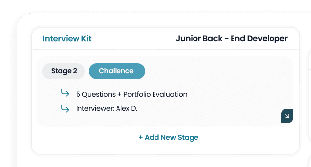 Interview builder feature
